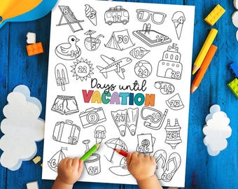 Urlaubs Countdown Malseite: 30 Tage Reiseaktivität (PDF)