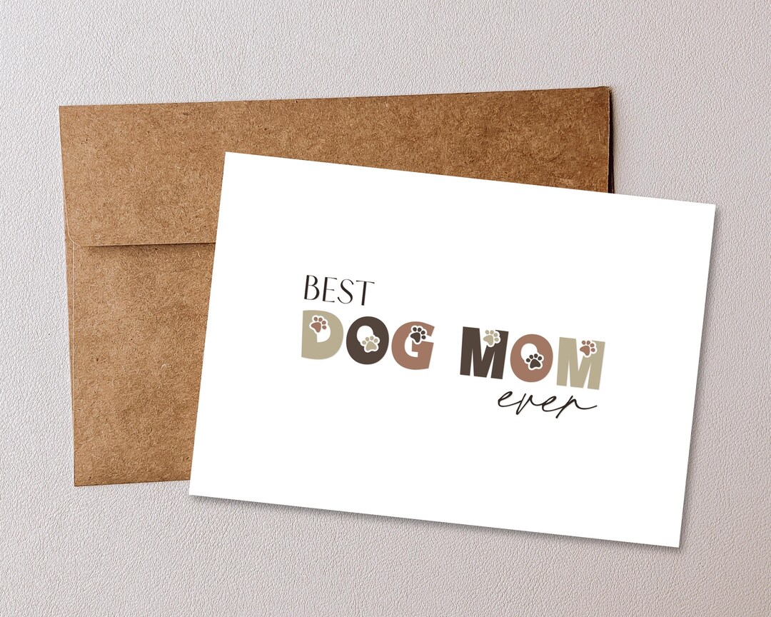 Dog Mom Card – Printable Birthday or Mother's Day Gift (PDF) - Etsy
