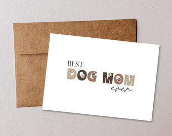 Karte Hund Mama - Geschenk zum Geburtstag oder Muttertag (PDF)