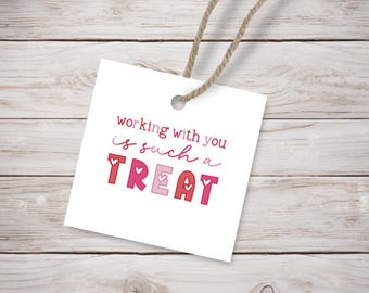 Printable Employee Valentine Gift Tags: Punny Treat Tags (PDF)