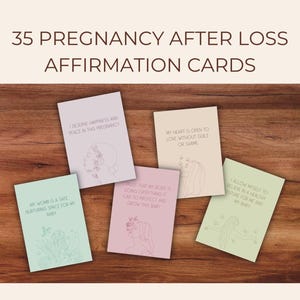 Schwangerschaft nach Verlust Druckbare Affirmationskarten - Sofortiger Download - Ermutigungskarten für Schwangerschaft nach Verlust - Schwangerschaft Affirmationen