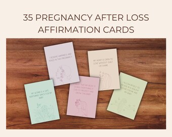 Printable Pregnancy After Loss Affirmation Cards: Uplifting Encouragement (Instant Download)