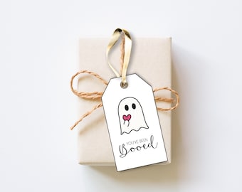 Etiquetas imprimibles "Te han dado un susto" – Lindo fantasma de Halloween (Descarga instantánea)
