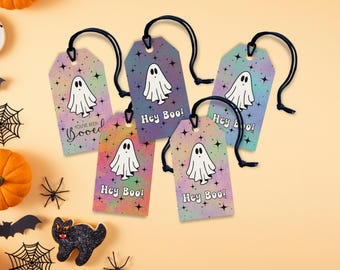 Halloween You've Been Booed Printable Tags – Ghost Gift Tags (Digital Download)