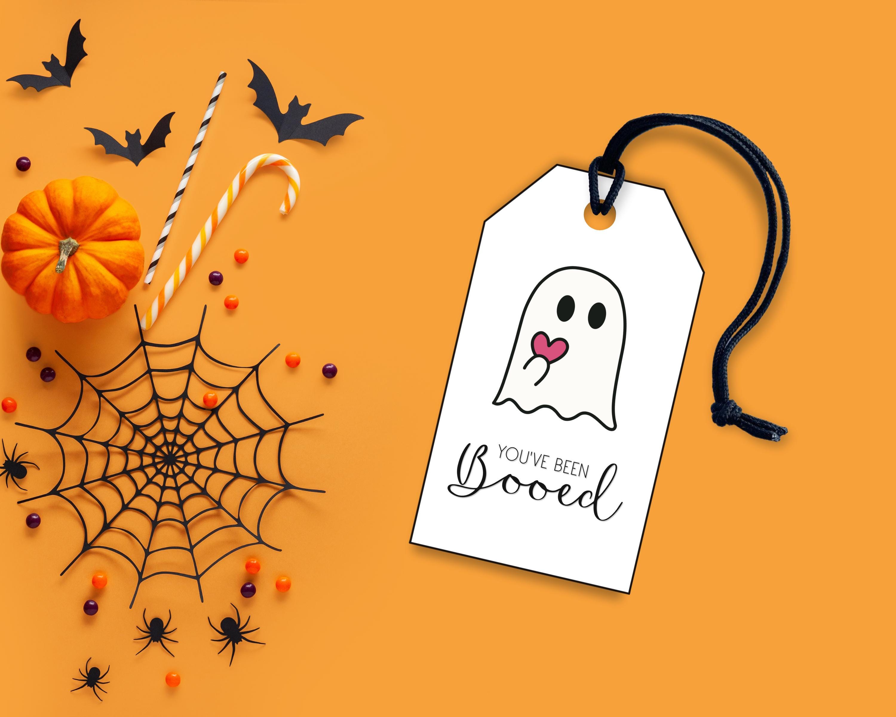 You've Been Booed Printable Tags - Halloween Printable Gift Tags - Cute ...