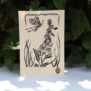 &quot;Digital&quot; linocut print