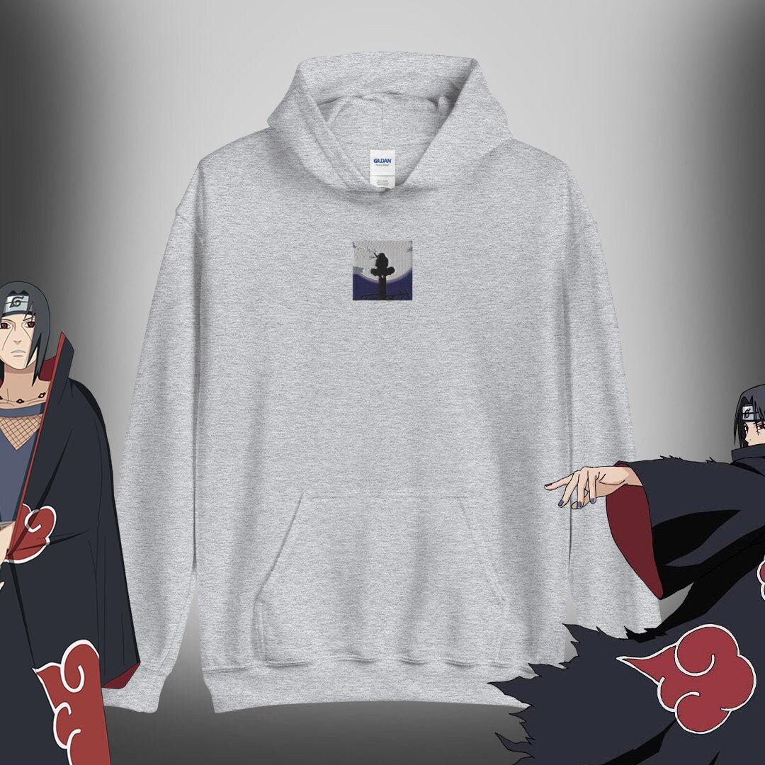 Embroidered Itachi Hoodie Naruto hoodie Akatsuki hoodie Etsy