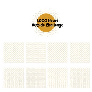 1,000 Hours Outside Tracker
