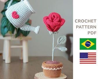 PDF Rose Pattern Amigurumi Crochet