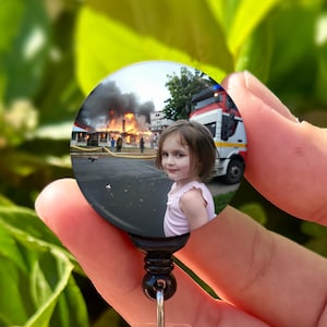 Funny Badge Reel | Let it Burn Girl Meme | Nurse Badge Reel Funny | ID Badge Holder | Nurse Gift | Nurse Badge Holder | Cute ID