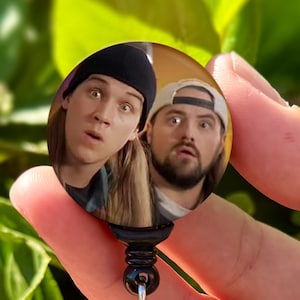 Bobine de badge drôle | Bobine de badge d&#39;identification Jay et Silent Bob | Bobine d&#39;insigne d&#39;infirmière | Porte-badge d&#39;identité | Cadeau pour infirmière | Porte-badge d&#39;infirmière | Porte-carte d&#39;identité mignon