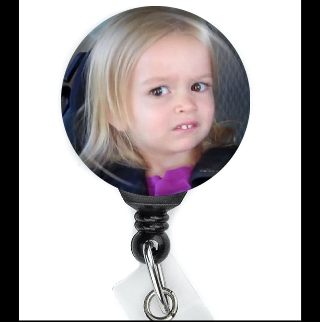 Nurse Funny Side Eye Meme Retractable Badge Reel With Swing Clip and 34  Inch Cord 