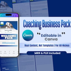 Coaching Business Onboarding Toolkit: Client Forms & Agreements (Canva Editable)