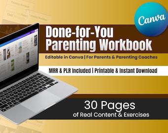 Parenting Workbook | Parent-Child Bond Guide for Parents and Coaches MRR & PLR
