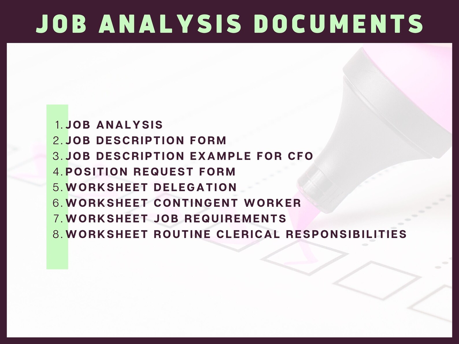 Printable Small Business Human Resource Documents & Forms Etsy