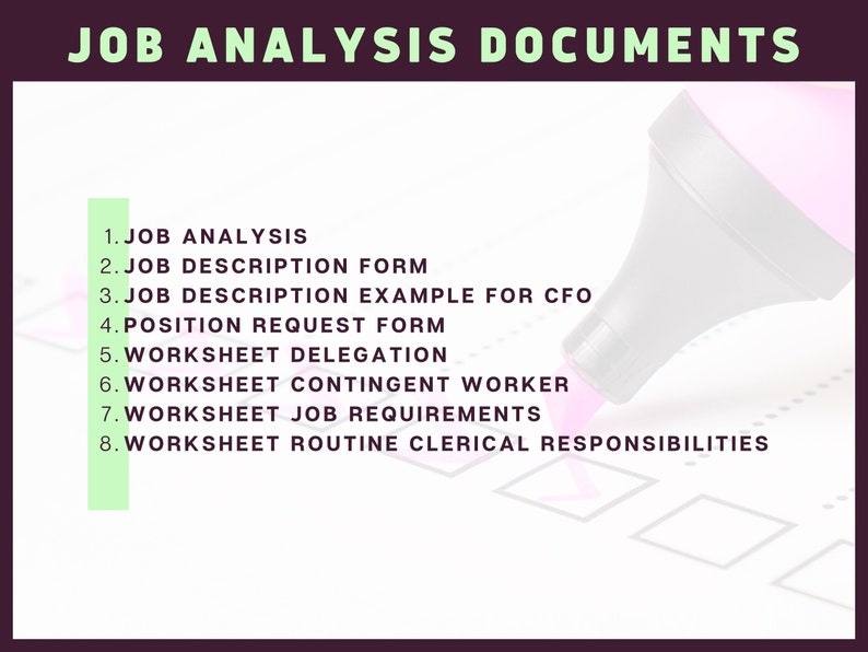 Printable Small Business Human Resource Documents & Forms Etsy