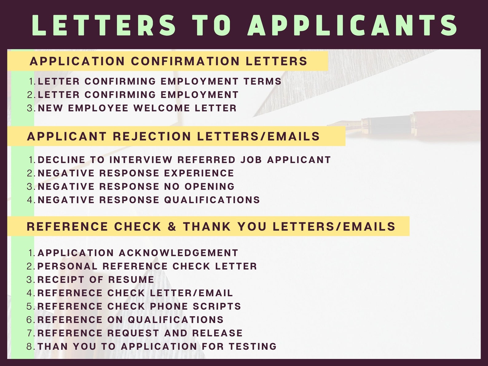 Printable Small Business Human Resource Documents & Forms Etsy