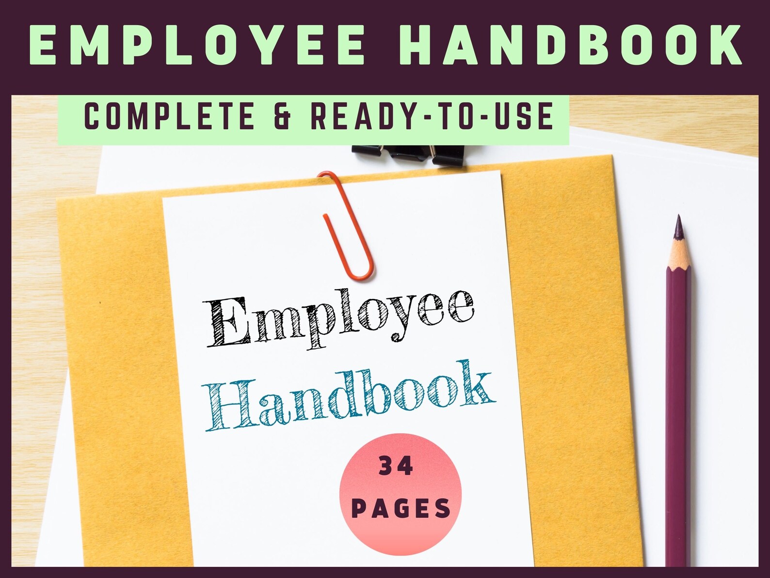 Printable Small Business Human Resource Documents & Forms Etsy