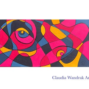 peinture d'art abstrait moderne * peinture acrylique peinte à la main sur toile * art mural original unique * image d'art de structure de spatule *