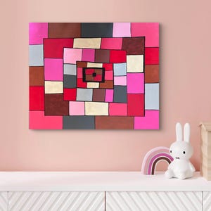 50 x 60 x 2 cm * Acrylic art picture canvas * UNIQUE hand-painted painting abstract * Wall picture * Original