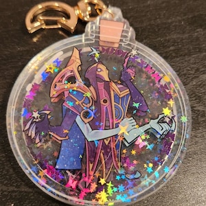 Dark Cosmic Jhin Shaker Jar Key Chain