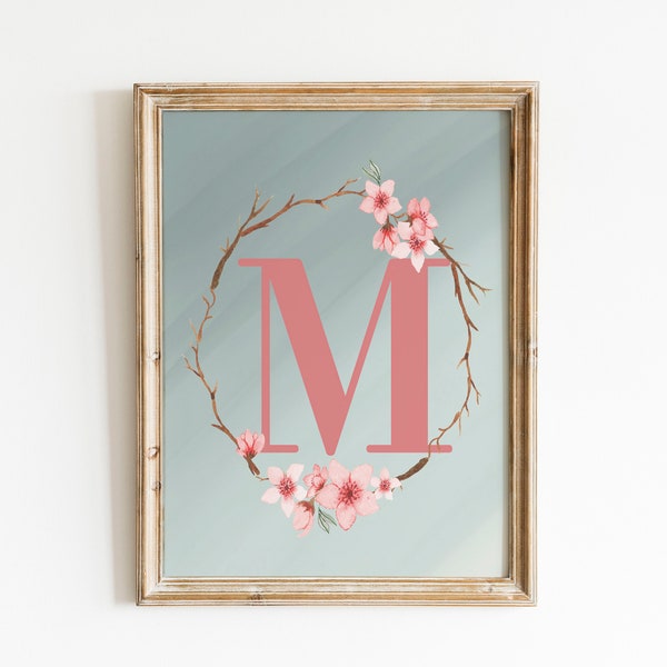 Letter M Wall Art Etsy