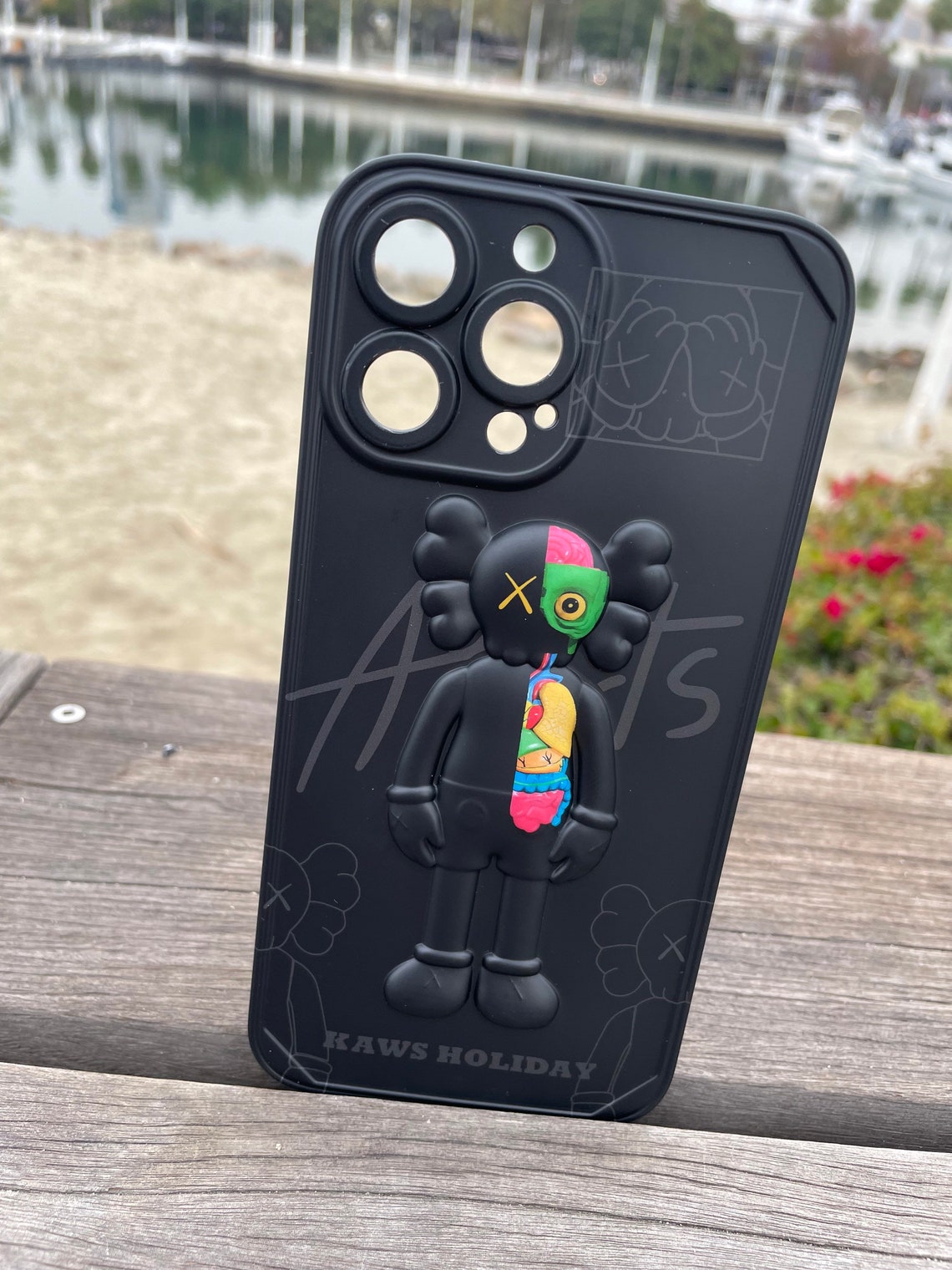 KAWS Hypebeast Black Iphone Case Etsy
