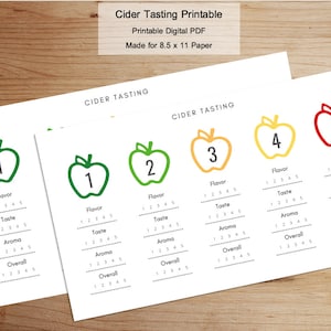 Degustação de cidra para impressão | Download instantâneo
