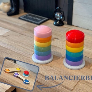 Balanciersteine mit Balanceboard und Balancierbrett Miniatur - Wichtel | Fee | Miniverse | Wichtelzubehör