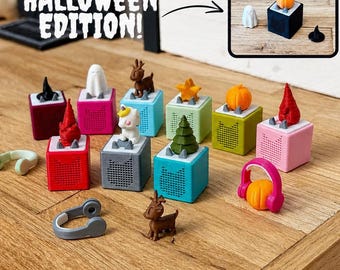 Kabouter Toniebox 1,5 cm, veel kleuren & met verzamelfiguren | Fanart | Decoratie | Muziekdoos | Kabouteraccessoires