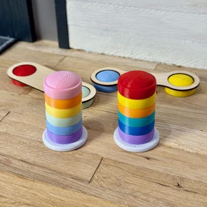 Wichtel Stapelsteine mit Balance Board und Holz Steg | Fee | Miniverse | Wichtelzubehör