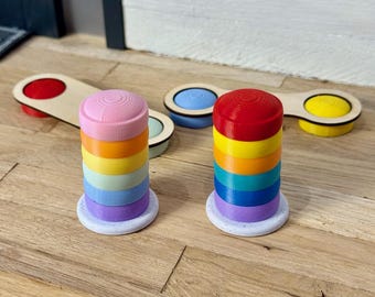 Gnome Stacking Stones with Balance Board and Wooden Bridge | Fairy | Miniverse | Gnome Accessories