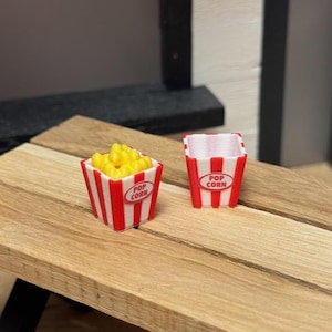 Popcorn miniature | gnome | Decoration | Movie night | Secret Santa accessories