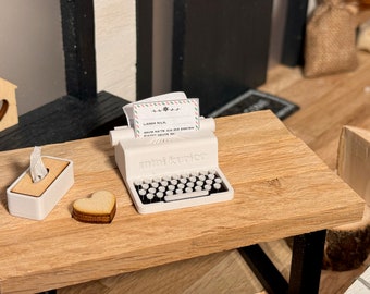 Schreibmaschine Miniatur - Wichtel, Fee, Puppenhaus, Miniverse