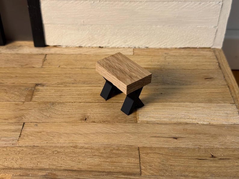 Kit de bricolage moderne pour table, banc et tabouret de salle à manger sur le thème des gnomes - Gnome | Fée | Maison de poupée | Miniverse | Accessoires pour gnomes image 6