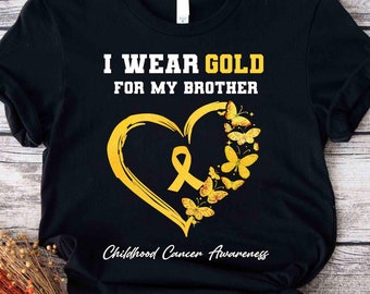 Custom Childhood Cancer Awareness Shirt, Gold Ribbon Warrior Tee