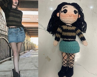 Custom Doll Portrait From Photo, Custom Crochet Portrait, Look alike Doll, Plush Commission, Gift For Mom Grandma, Gift For Him Dad