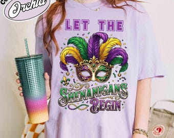 Camiseta de corazón de Mardi Gras de Comfort Colors®, camiseta de corazón con pinceladas para Mardi Gras, camiseta de Martes de Carnaval, camiseta Coquette, camiseta del Festival de Luisiana