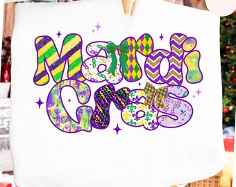 Camisa de encaje Mardi Gras, coqueta arco Mardi Gras 2026, sudadera Fleur De Lis, sudadera con capucha de Nueva Orleans, traje de fiesta de Mardi Gras, regalo de Luisiana