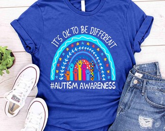 It's Ok To Be Different Autism Awareness Accept Understand Love Support Teachers Autism Acceptance Inclusion Neurodiversity Autism Mom Shirt