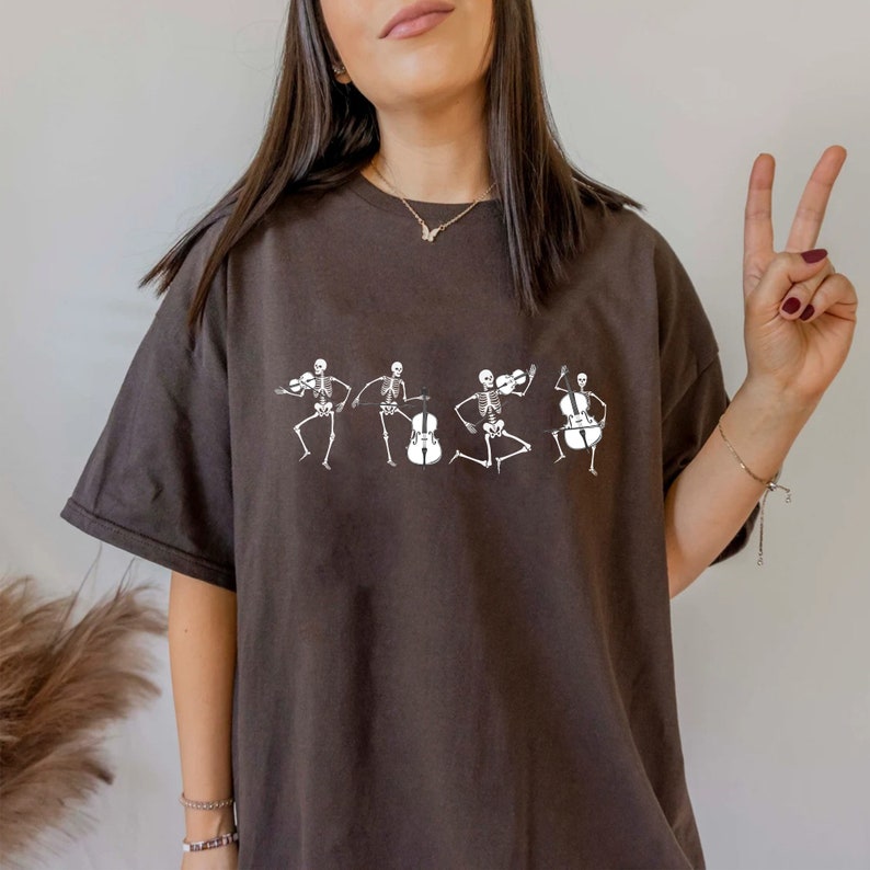Halloween Skeleton Orchestra Shirt, Halloween Skeleton Shirt, Spooky