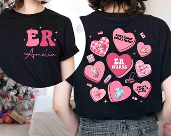 Emergency Department Shirt, Medicine Nurse Valentine ER Crew Tshirt, ER Dept Valentine Shirt, Gift For Nurse, Emergency Room Tee, RN Nurse