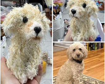 Custom Crochet Dog, Custom Stuffed Dog, Custom Pet Plush, Doll From Photo, Look alike Pet Doll, Loss of Dog Gift, Pet Memorial Gift