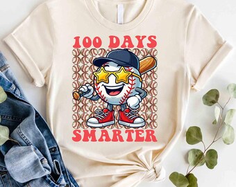 Camiseta de béisbol: Celebración del centenario de clases, Camiseta de 100 días de clases para niños, Camiseta de béisbol del centenario de clases, Camiseta escolar para niños pequeños