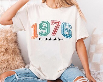 Sudadera de 1976, Sudadera del 50 cumpleaños, Regalo del 50 cumpleaños, Regalo de cumpleaños para hombre, Suéter desgastado de 1976, Camiseta vintage de cumpleaños de 1976