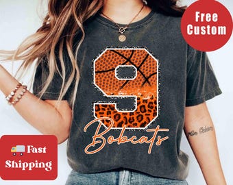 Custom Basketball Shirt, Personalized Basketball Mom Shirt, Basketball Dad Sweatshirt, Glitter Basketball Shirts, Game Day Basketball Hoodie