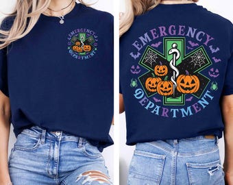 Halloween ER Nurse Shirt, Spooky Nursing Tee