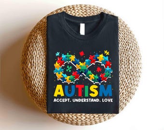 Autism Awareness Accept Understand Love Shirts, Support Teacher Autism Acceptance Inclusion Neurodiversity Protect Autistic Autism Mom Shirt