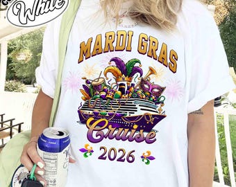 Camiseta de corazón de Mardi Gras de Comfort Colors®, camiseta de corazón de crucero para Mardi Gras, camiseta de Fat Tuesday, camiseta Coquette, camiseta del Festival de Luisiana