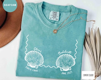 Seashells and Wedding Bells Shirts Bachelorette Shirts Beach Bachelorette Shirts Coastal Bachelorette Bach Club Tee Comfort Colors Shirts